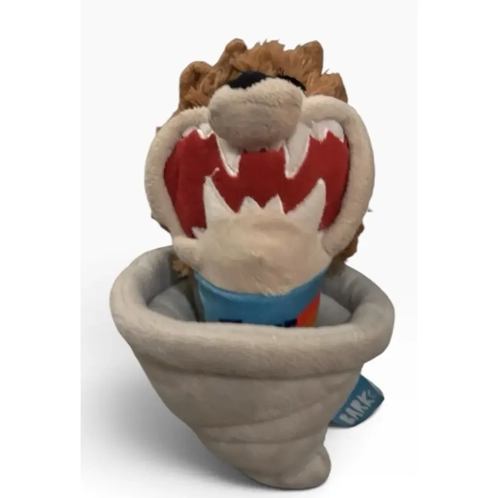 BarkBox Space Jam Taz Tornado Plush Dog Toy Tasmanian Devil BARK 2021 Rare